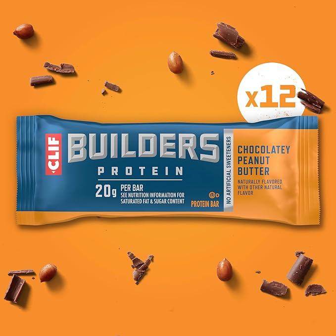 CLIF BUILDERS Barras Proteicas - Chocolatey Peanut Butter - 20g Proteína - 12 Unidades miniatura 4