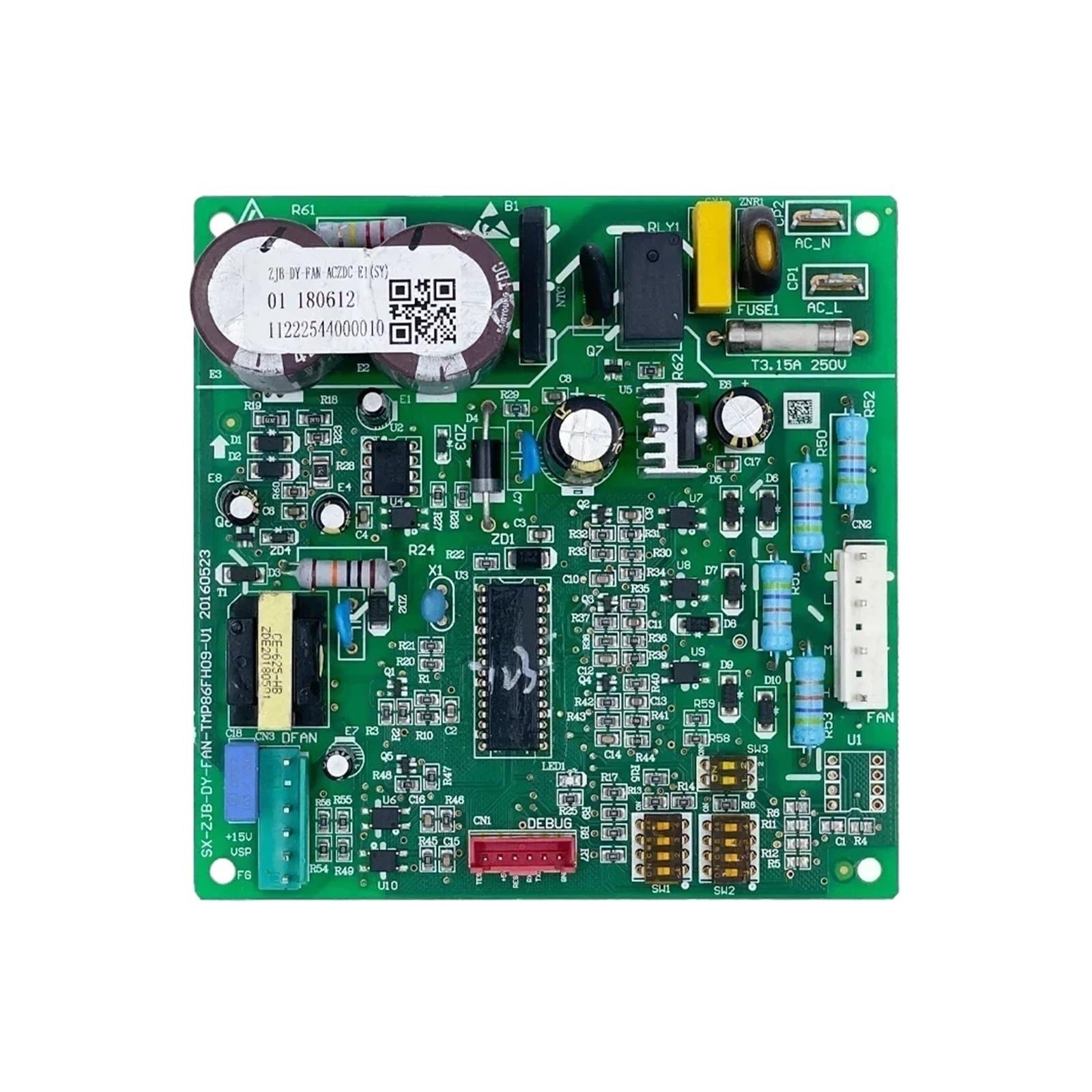 ZJB-DY-FAN-ACZDC-E1(SY) Module Circuit PCB 11222544000010 Control Board ，Compatible For AUX， Electronic device