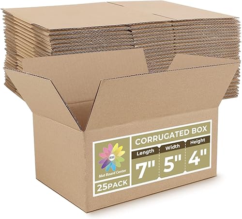 Miniatura 8 de Mat Board Center, caja de correo de 6 x 6 x 6, caja de cubo de 6 pulgadas, caja de embalaje cuadrada de regalo pequeña, cartón corrugado