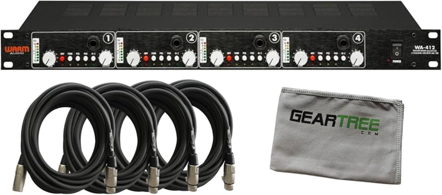 WARM AUDIO WA-412 マイクプリアンプ 4チャンネル Amazon.com: Warm Audio WA-412 4-Channel Microphone Pre-Amp with DI