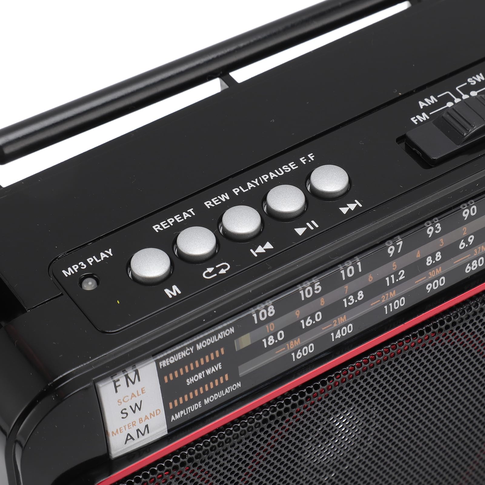 Radio multibanda con batería Recargable y batería para Personas Mayores, una Radio Am FM portátil con Bluetooth y Perilla de sintonización Grande para una selección