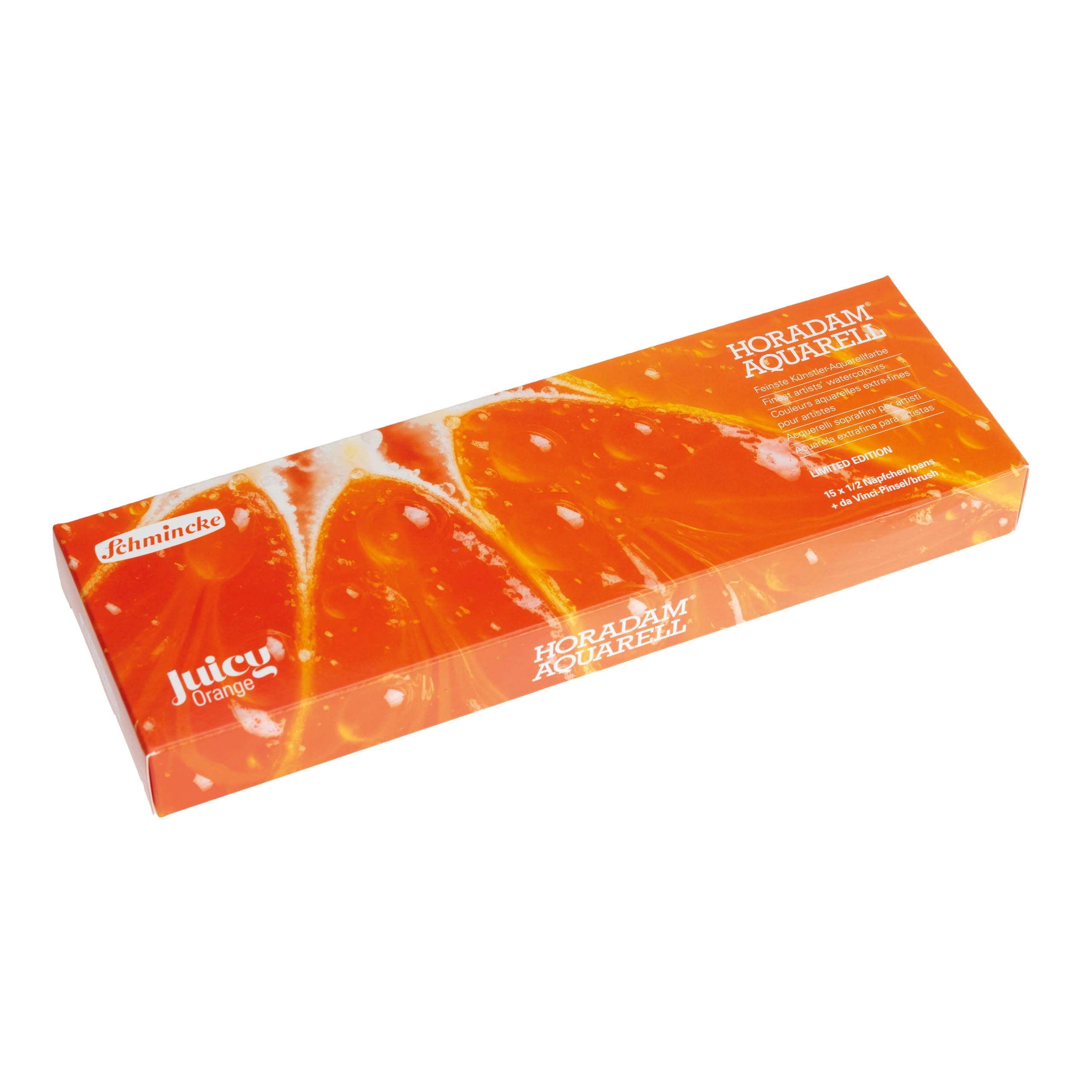 Schmincke Horadam Aquarell 15 x 1/2 Näpfchen Juicy Orange, 74 675 097
