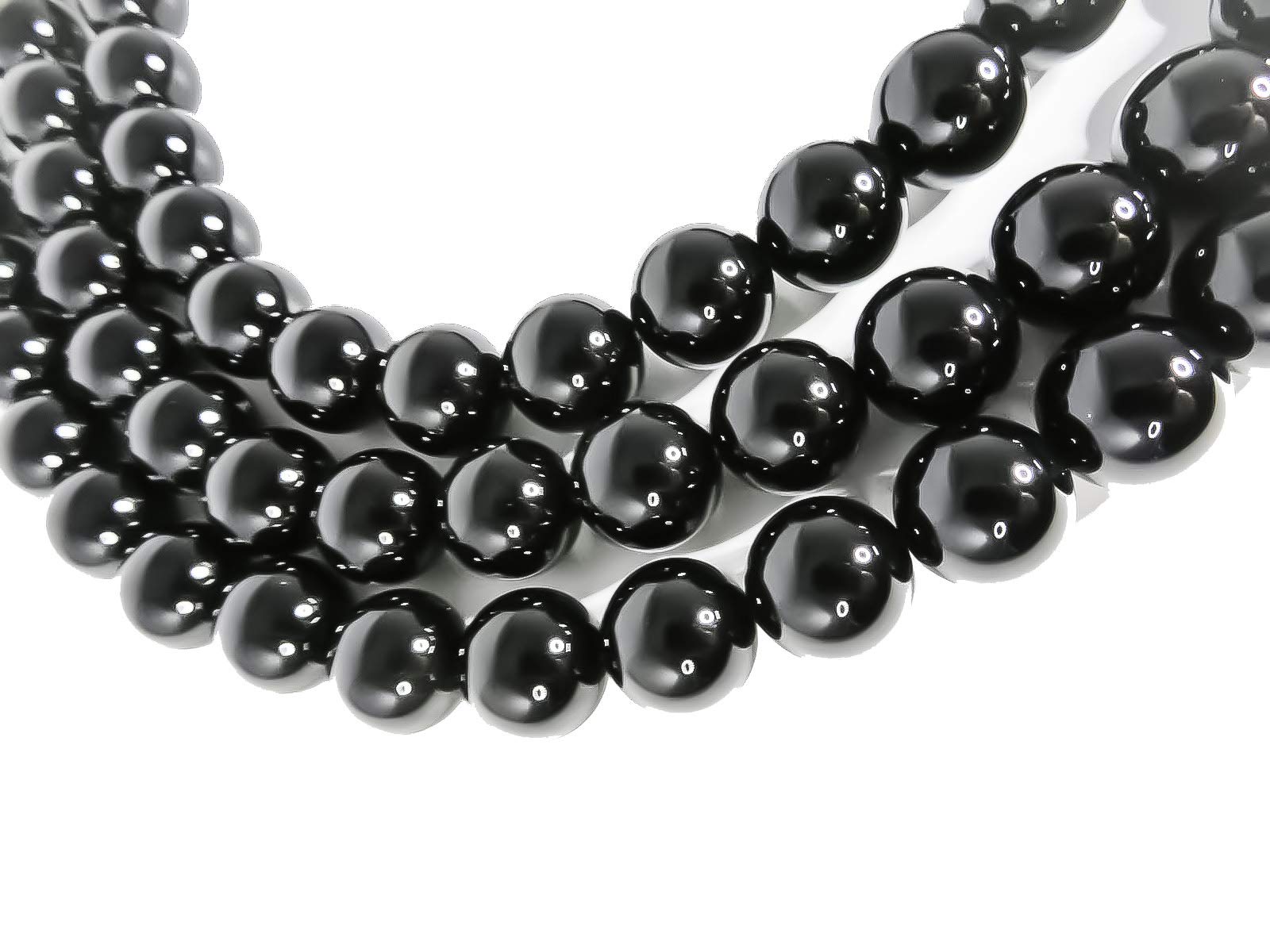 Amazon | 【SmileStone】黒瑪瑙 ブラックオニキス アゲート 丸玉 10mm
