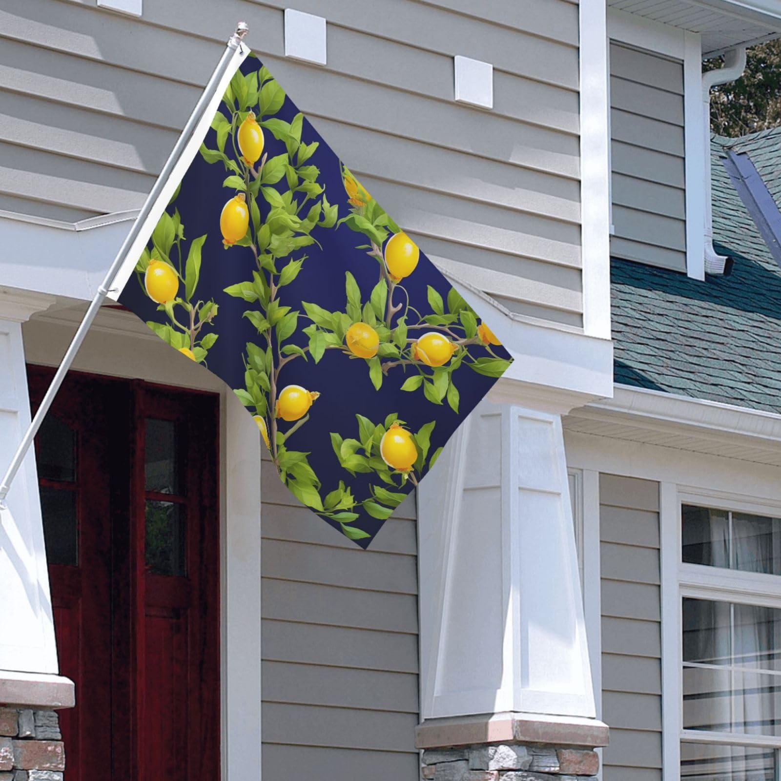 Drapeau maison avec oeillets grand format pour intérieur extérieur - 8