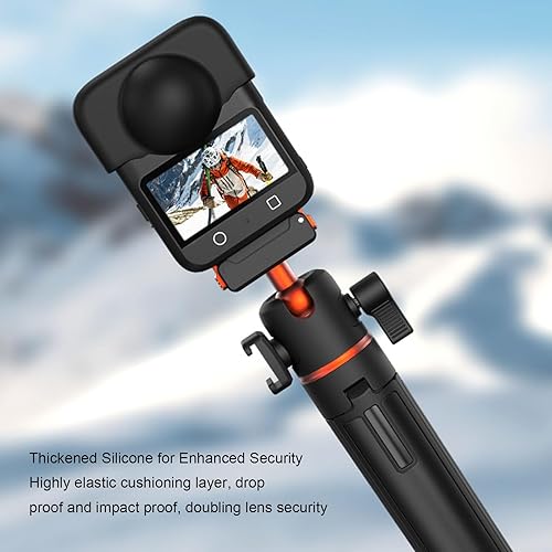 Miniatura 9 de Vikye Tapa de lente, apto para cámara de acción OSMO 360, a prueba de polvo, a prueba de arañazos, fácil de limpiar, cubierta de lente de silicona,