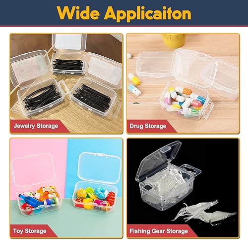 Miniatura 6 de MroMax Caja de almacenamiento de componentes PP, 3.465 x 2.362 x 0.787 in organizador de plástico cajas de herramientas para componentes