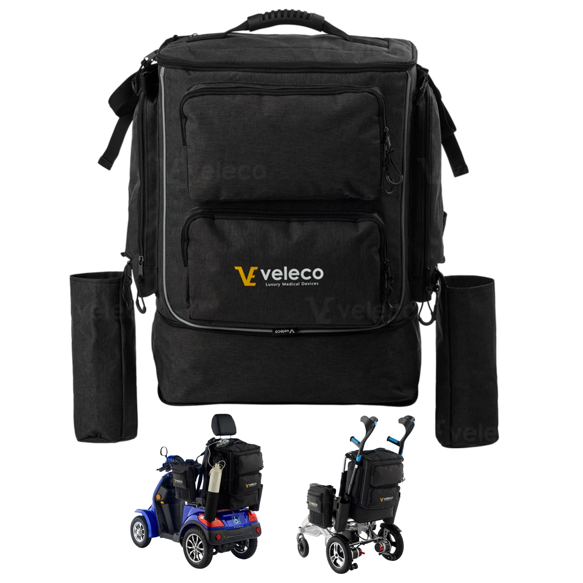 VELECO Elegante bolsa para el asiento trasero de scooter: cómoda y espaciosa bolsa para el asiento trasero