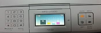 ブラザー複合機 MFC-J700D プリンター　電話機有　総印刷1618枚 Amazon.co.jp: brother インクジェットプリンター複合機 MFC