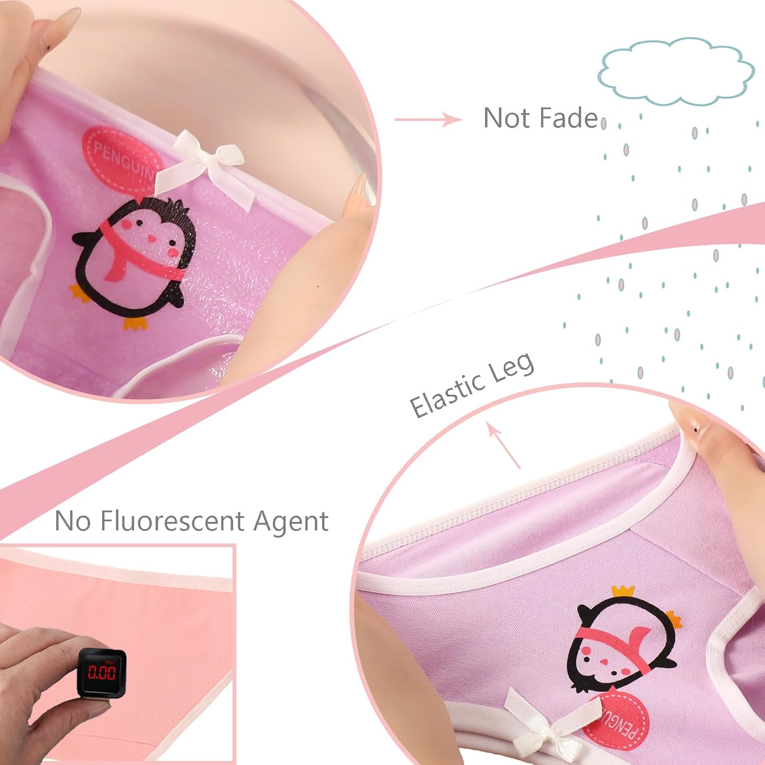 Anktry Baby 12 Pack Panties Soft Comfort Knickers Cotton Underwear Little Girls Assorted Briefs 2-14 Yrs - Image 5