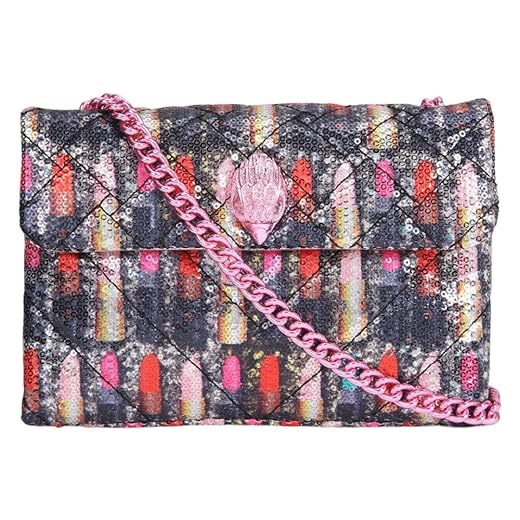 Kurt Geiger Crossbody Womens Kensington Medium Sequin Lipstick Quilted Bag