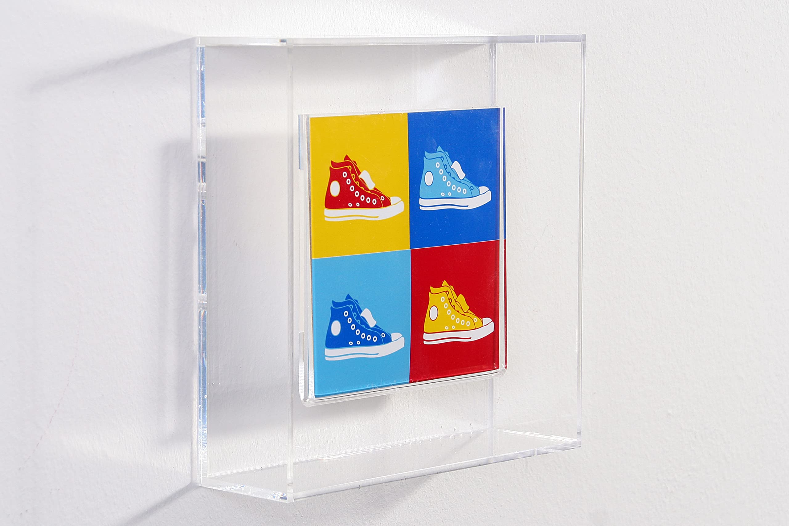Wackadoo Cornice portafoto in vetro acrilico neon 10 x 15 cm