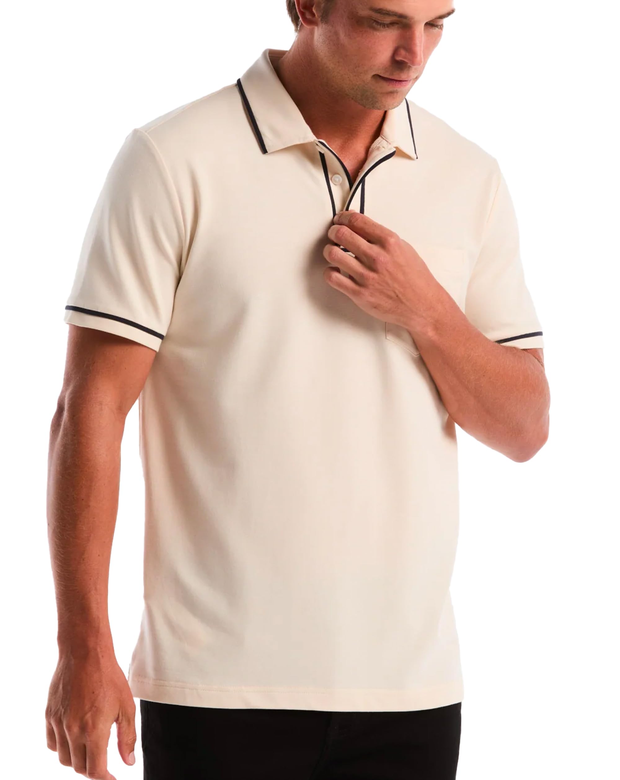 Original Penguin Mens Earl Polo Shirt, Dark Sapphire, M UK (UK, Alpha, XL, Regular, Regular, Birch)