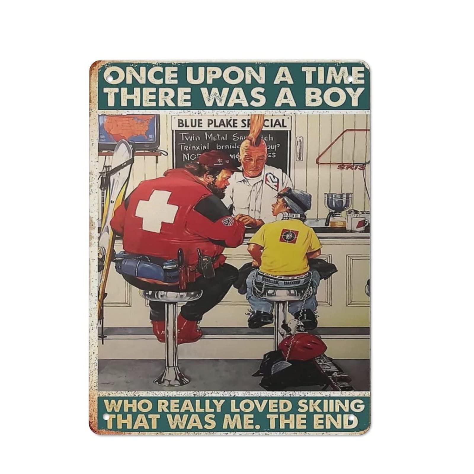 AOOEDM And She Lived Happily Ever After Wall Metal Tin Sign for Home Bar Pub Kitchen Wall Art Deocr Man Cave Vintage Metal Sign Poster Plaque Signs Quotes Sign