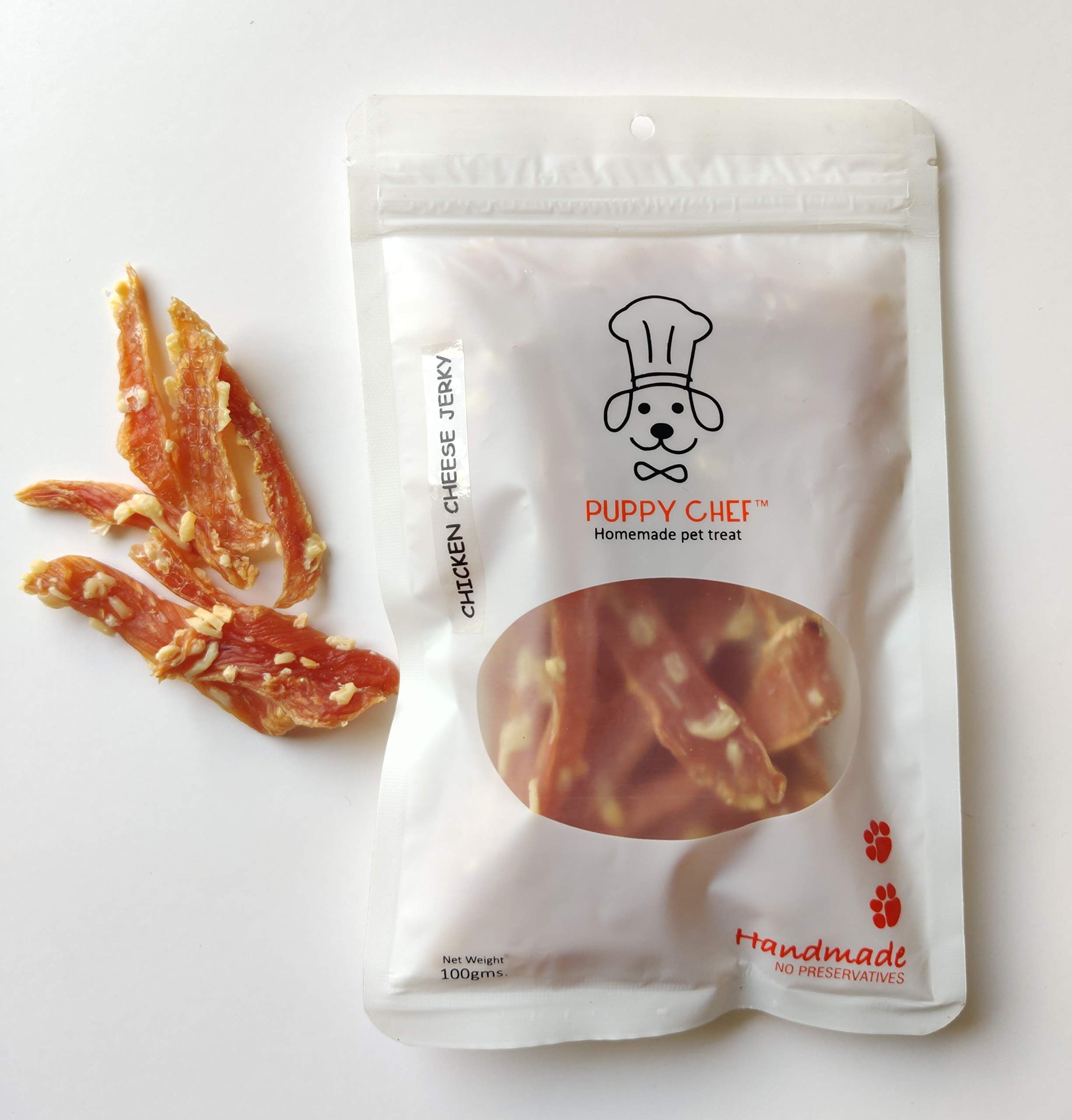 Puppy Chef Cheesy Chicken Jerky | Chicken Dog Treat | Non Veg Treat for dogs-100 gms (B08B4YXD57) Amazon Price History, Amazon Price Tracker