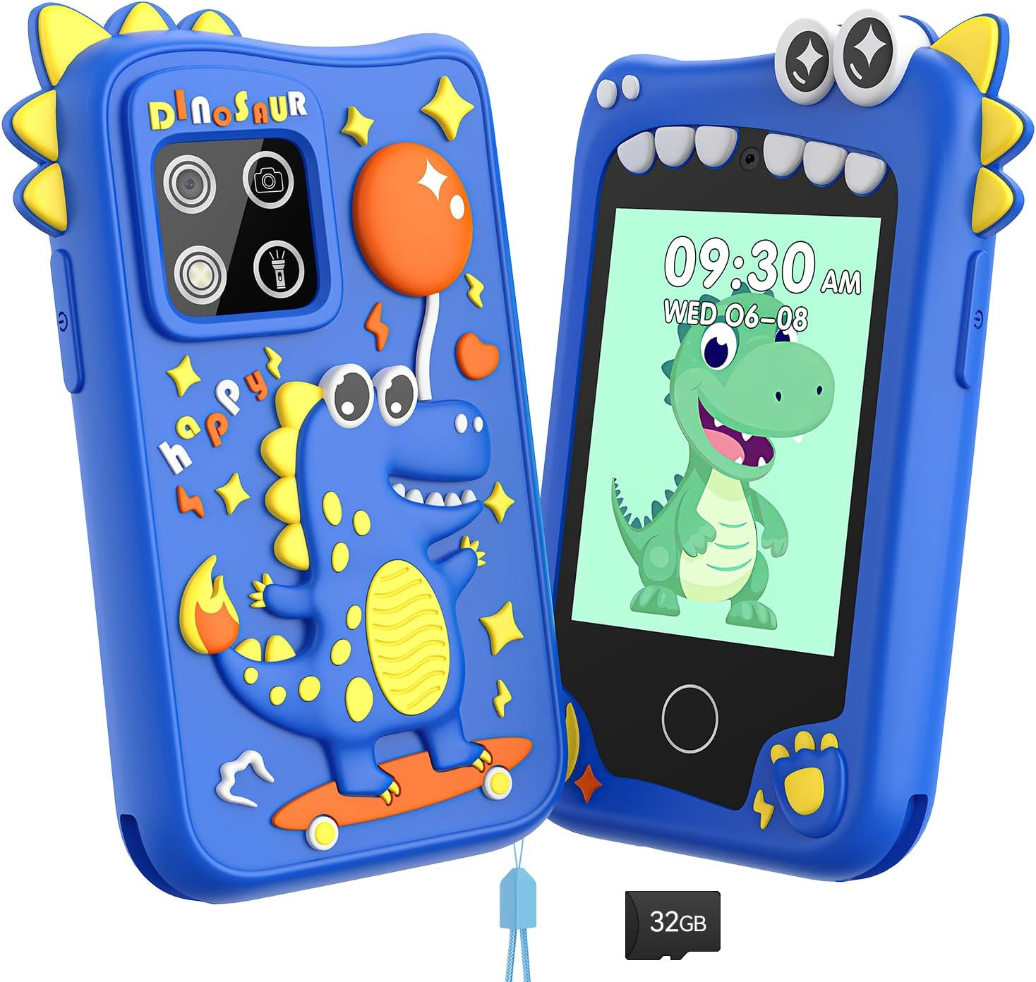 Kids Phone, Smart Phone Toys for Kids, Christmas Birthday Gifts for Kids Boys Age 3, 4, 5, 6, 7, 8 +Year Old, 2.8" Touchscreen Children Learning Play Phone Toys with Dual Camera, Game, Music Player
