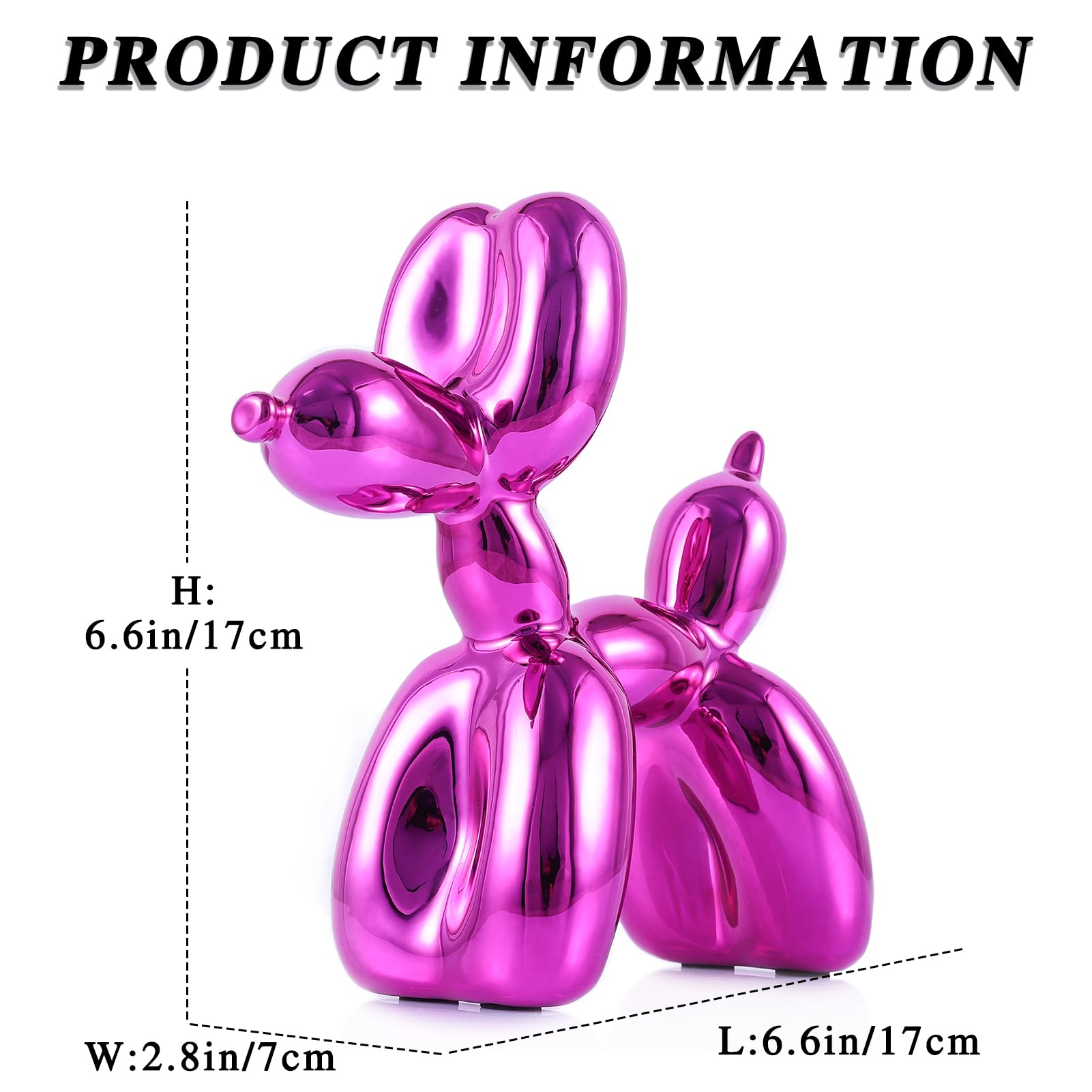 Amazon.com: XIAOMAGG Glossy Balloon Dog Statue Home Decor Modern