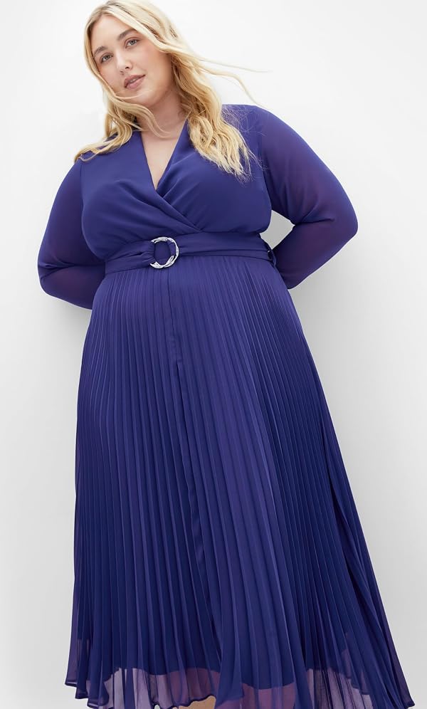 City Chic Women's Plus Size Dress-Angel Plain, Ink by City Chic - Image 2