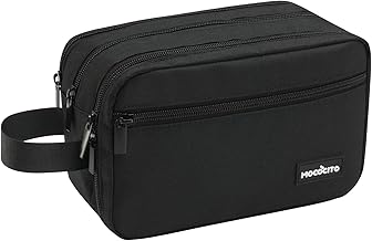 MOCOCITO Toiletry Bag Men for Travel, Toiletry Bag Men Women Makeup Bag Waterproof Shaving Bags Small Toiletry Bag Makeup Bag for Toiletry Accessories, Large | Black, Modern