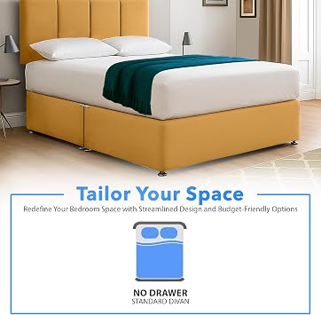 ComfoRest Spacious 6FT Super King Divan Bed with 4 Panel Headboard