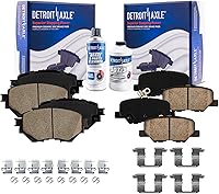 Vista 14 de Detroit Axle - Pastillas de freno delanteras para Nissan Pathfinder Frontier D21 720 Pickup Subaru SVX Pastillas de freno de cerámica con reemplazo