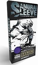 HE-150 Purple Samurai Sleeves 2 Fine Embossed Color Card Sleeve Card Game Sleeve Character Trading Card 2.6 x 3.6 inches (66 x 91 mm)