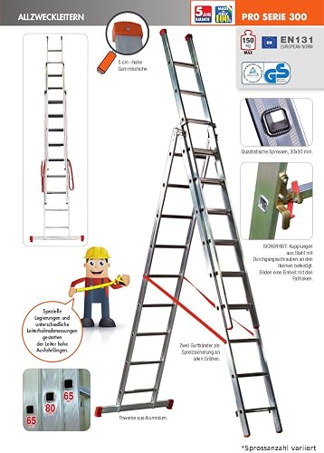Echelle Transformable FACAL Pro 3x10 Haut. Travail Max. 8,70 m G 