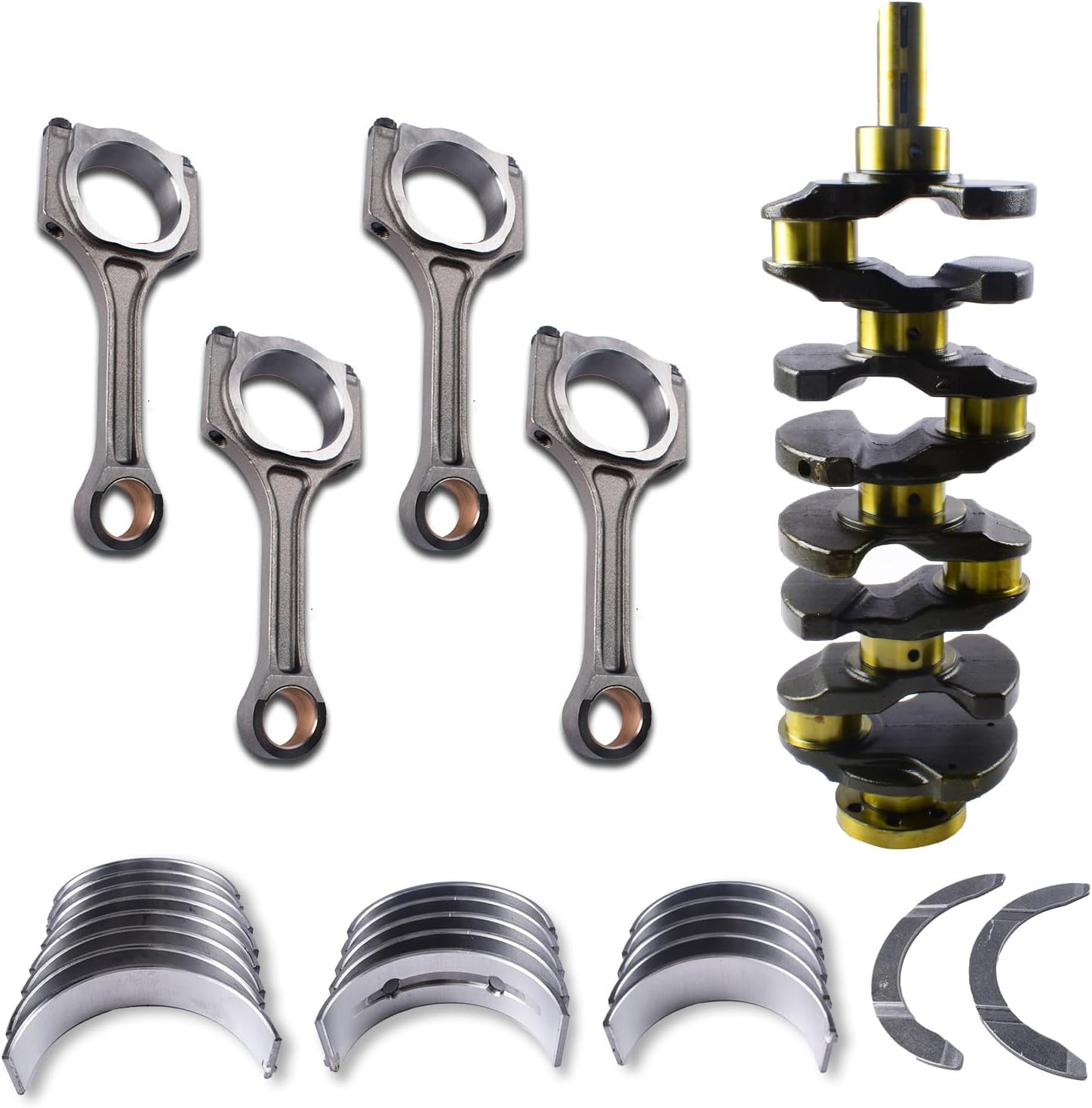 Engine 2.4 Crankshaft Connecting Rod Bearings Kit for Hyundai Santa Fe Sonata Kia Optima Sorento Sportage 2.4L 23111-2G200 23111-2G230