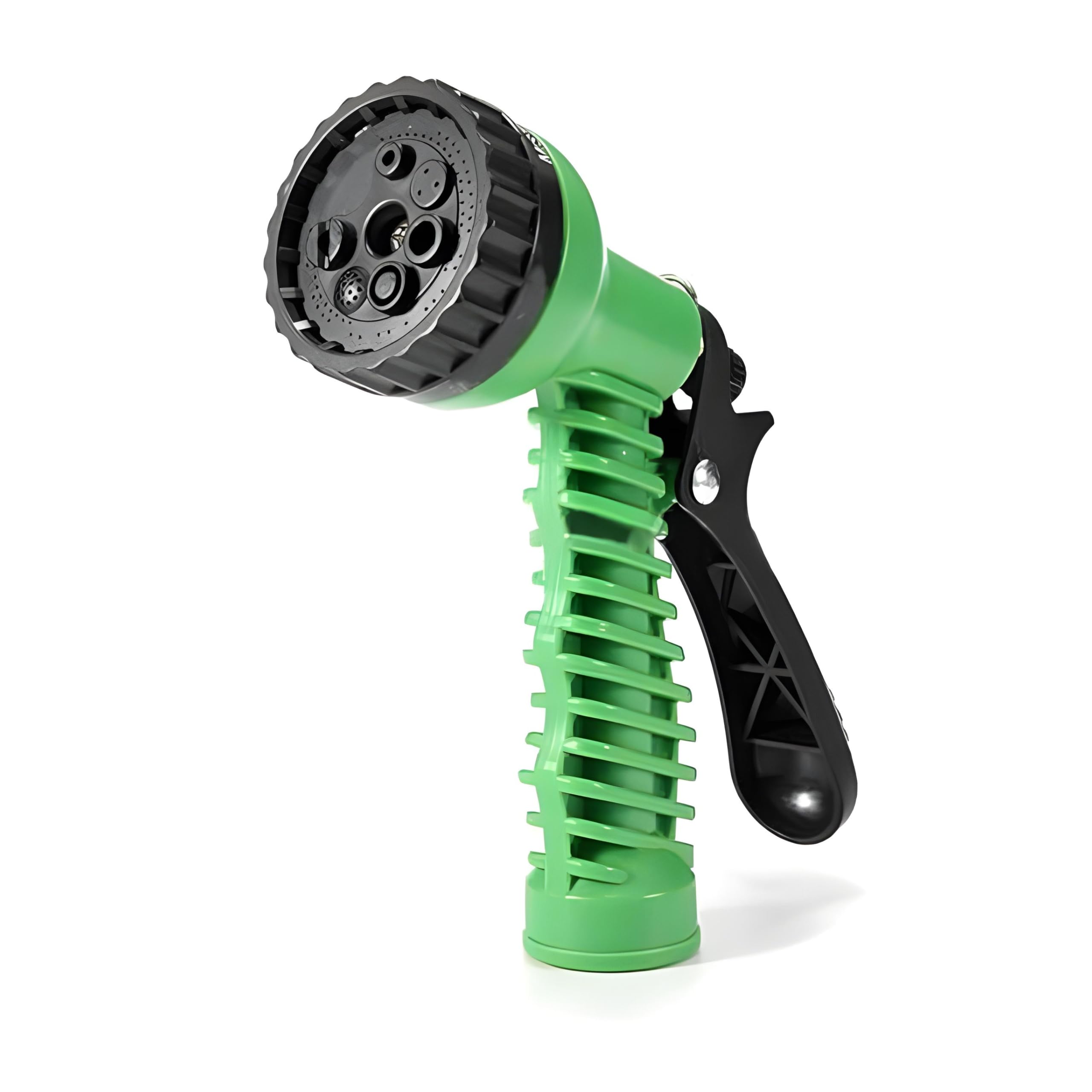 Oblivion Garden Hose Nozzle Water Spray Gun – 7 Pattern Sprayer with Tap Adapter, High-Pressure Pipe for Gardening, Car/Bike Wash, Pet Shower, Leak-Proof Multi-Use Cleaning Tool with Metal Grip Lock