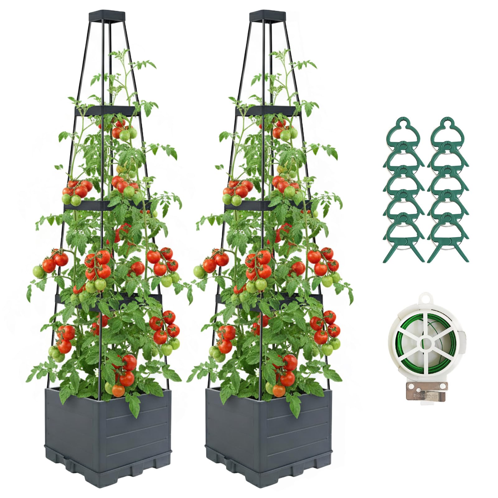 Lazzmonk Planter with Trellis
