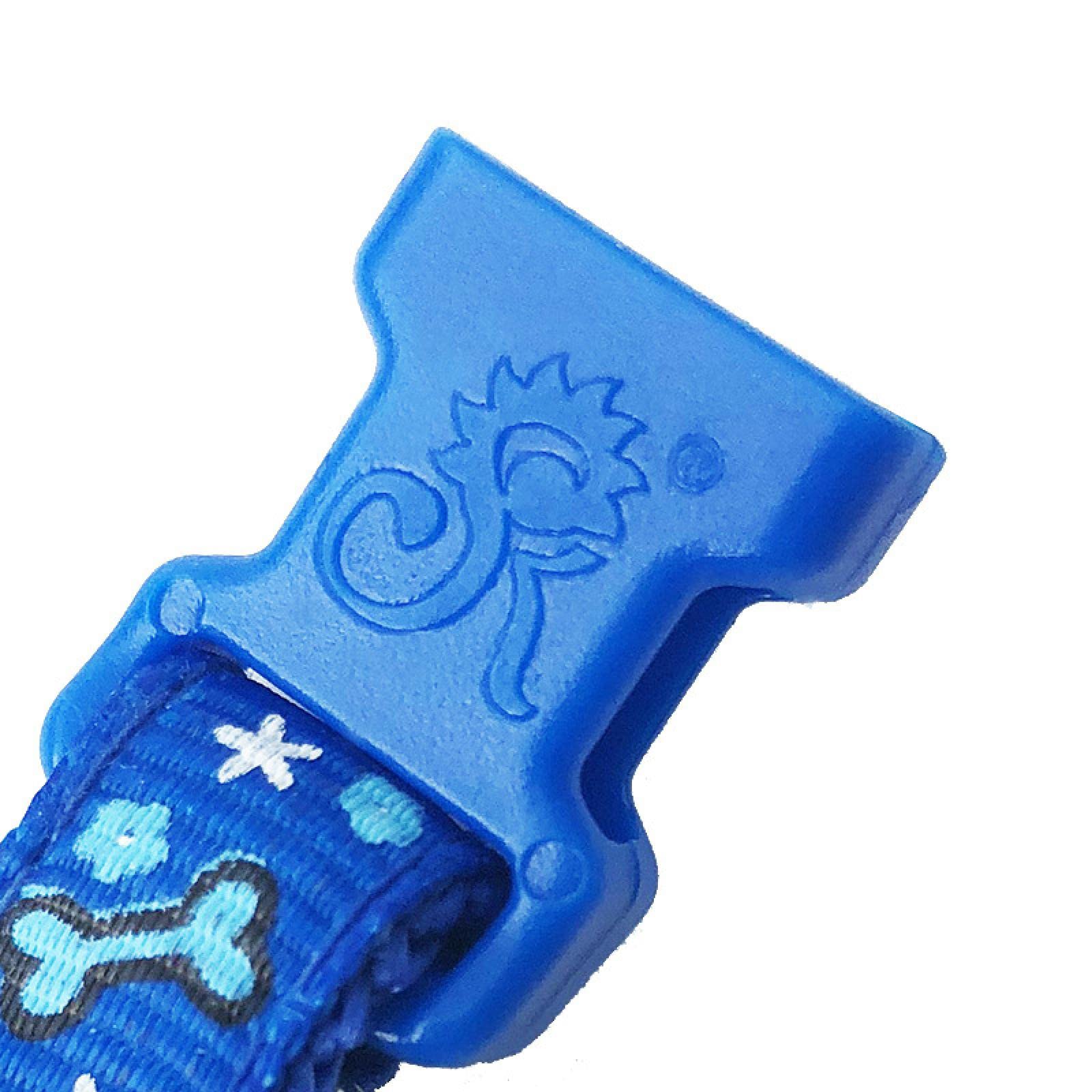 Doggie Style Store Collar De Perro Pequeño Con Diseño De Huellas De Huellas Con Campana, Nailon