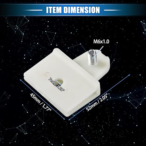 Miniatura 6 de 2 clips de retención de canal de vidrio para puerta de ventana, 2.05 x 1.77 x 0.47 pulgadas, clip de marco universal para automóvil, camión,