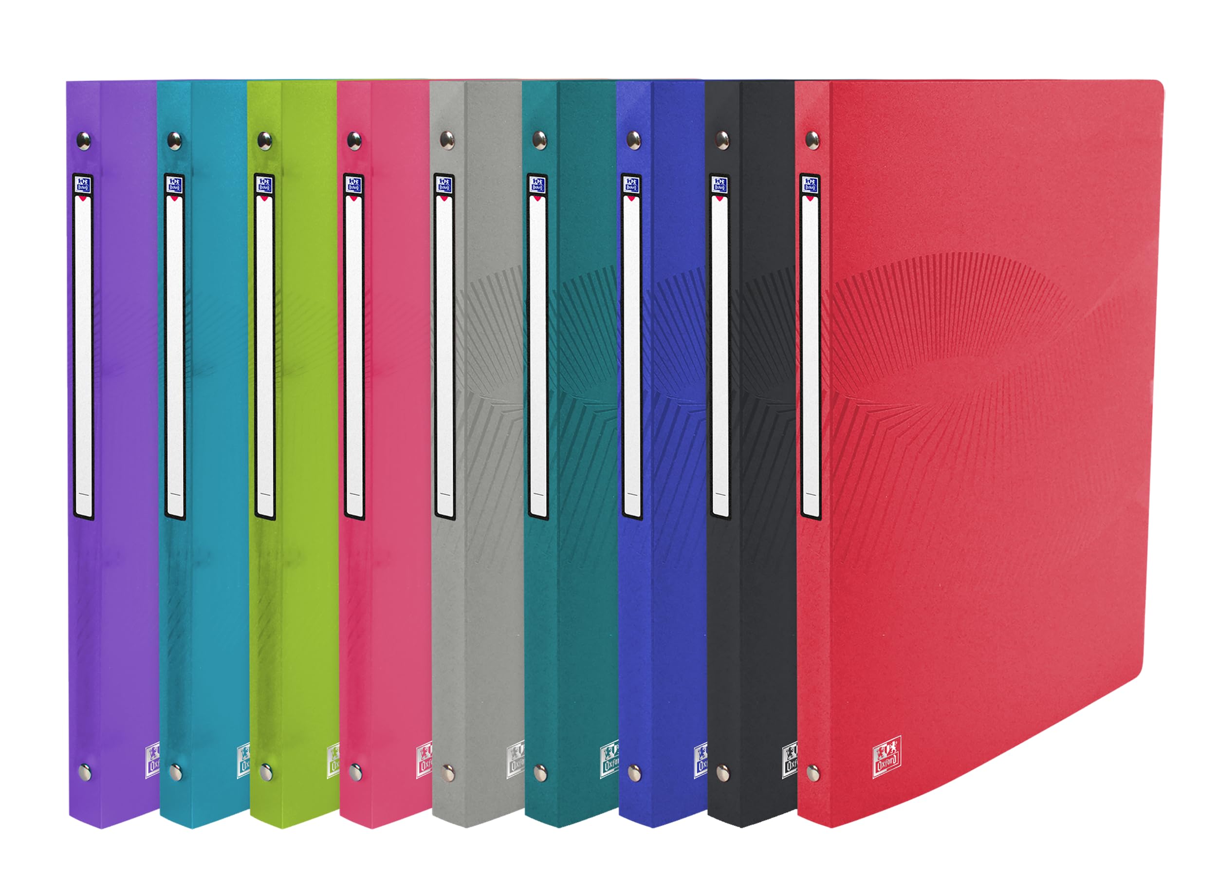 Oxford Osmose Ring Binder A4 Spine 20 mm 4 Round Rings Polypropylene Cover Assorted Colours