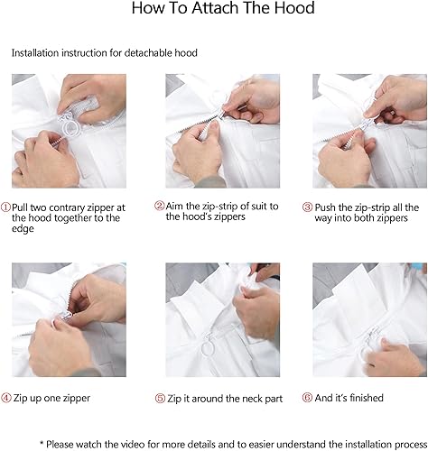 Miniatura 6 de Luwint Trajes de apicultura ventilados de cuerpo completo para niños, traje de apicultor de abeja de algodón con capucha de velo de esgrima