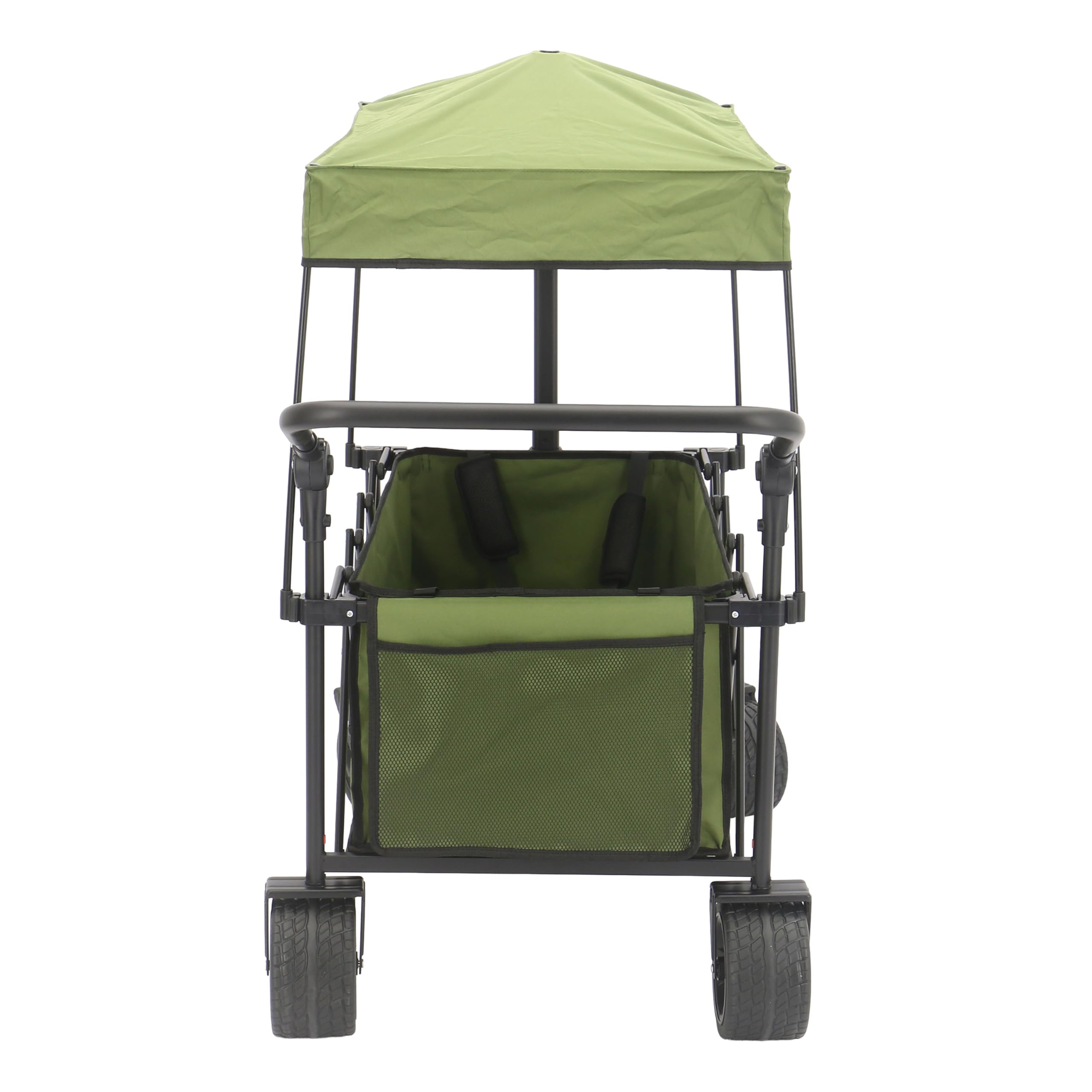 AXI SB221 Chariot de Plage Pliable avec Toit Vert