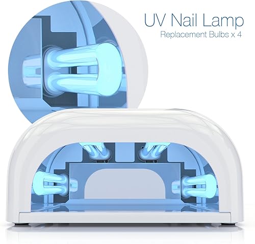Miniatura 3 de nailstar Secador de lámpara de uñas UV de 9 W en forma de U de 365 nm - Paquete de 4