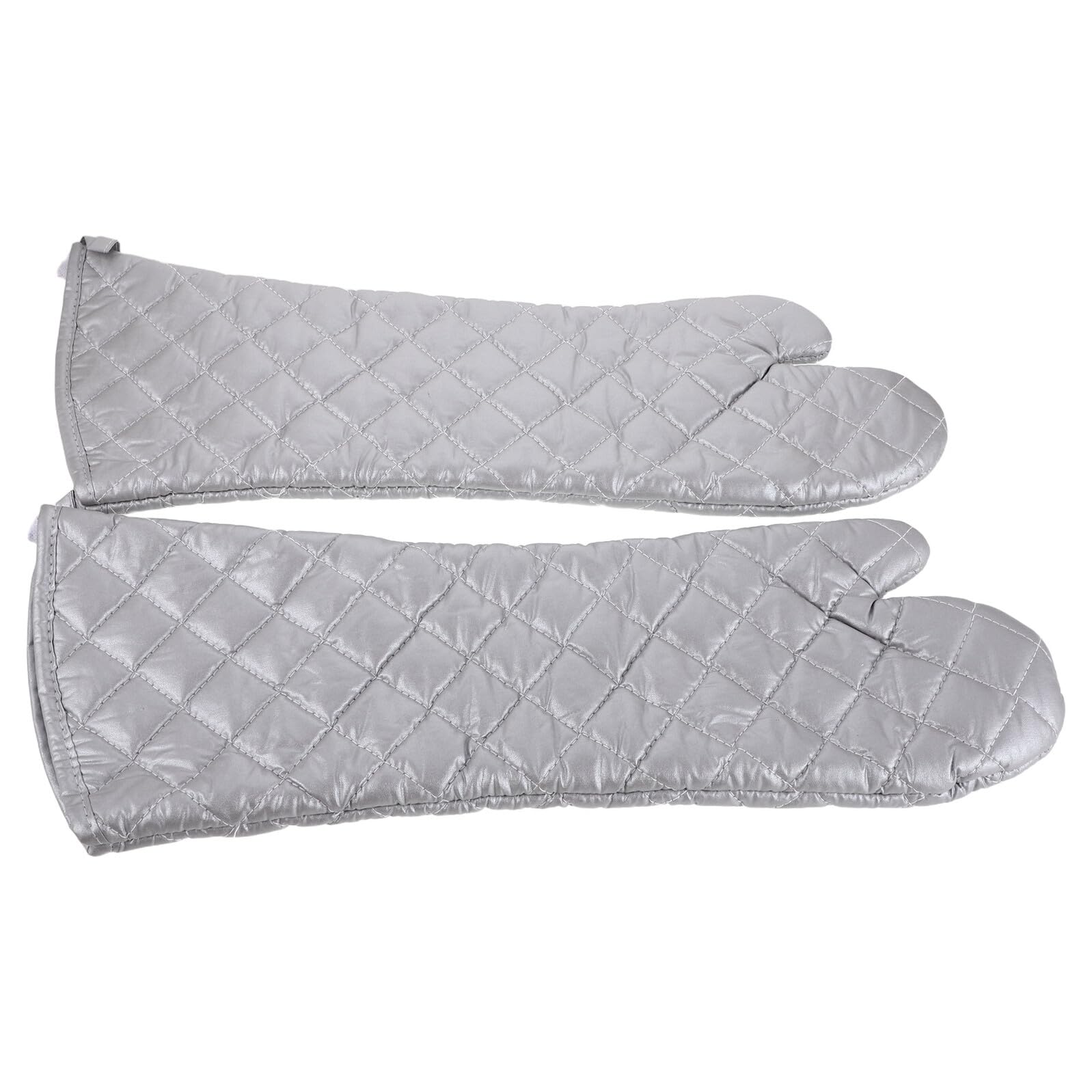 Maniques de Four Thermiques Argenté en Coton Polyester, 1 Paire