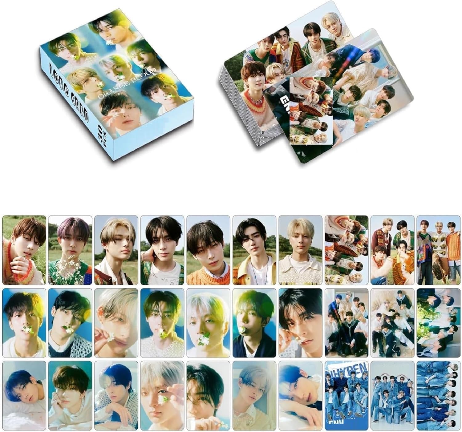 Amazon | MeiYiYou Kpop ENHYPENフォトカード、8パック/240枚 ENHYPEN