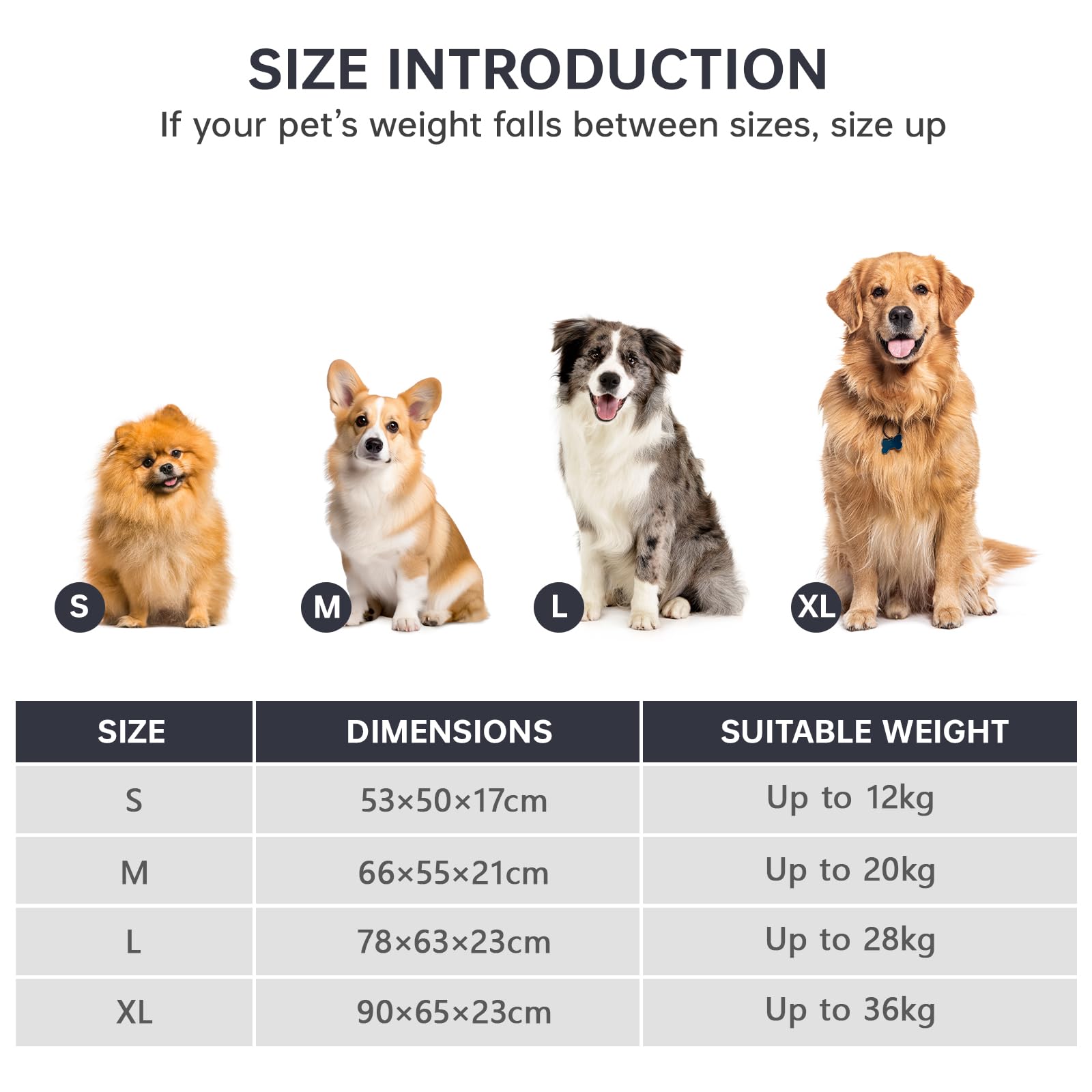 Heymamba Zipper Detachable Dogs Bed Medium Mixed Filled with 1.3Kg Particle Memory Sponge&Cotton - Image 4