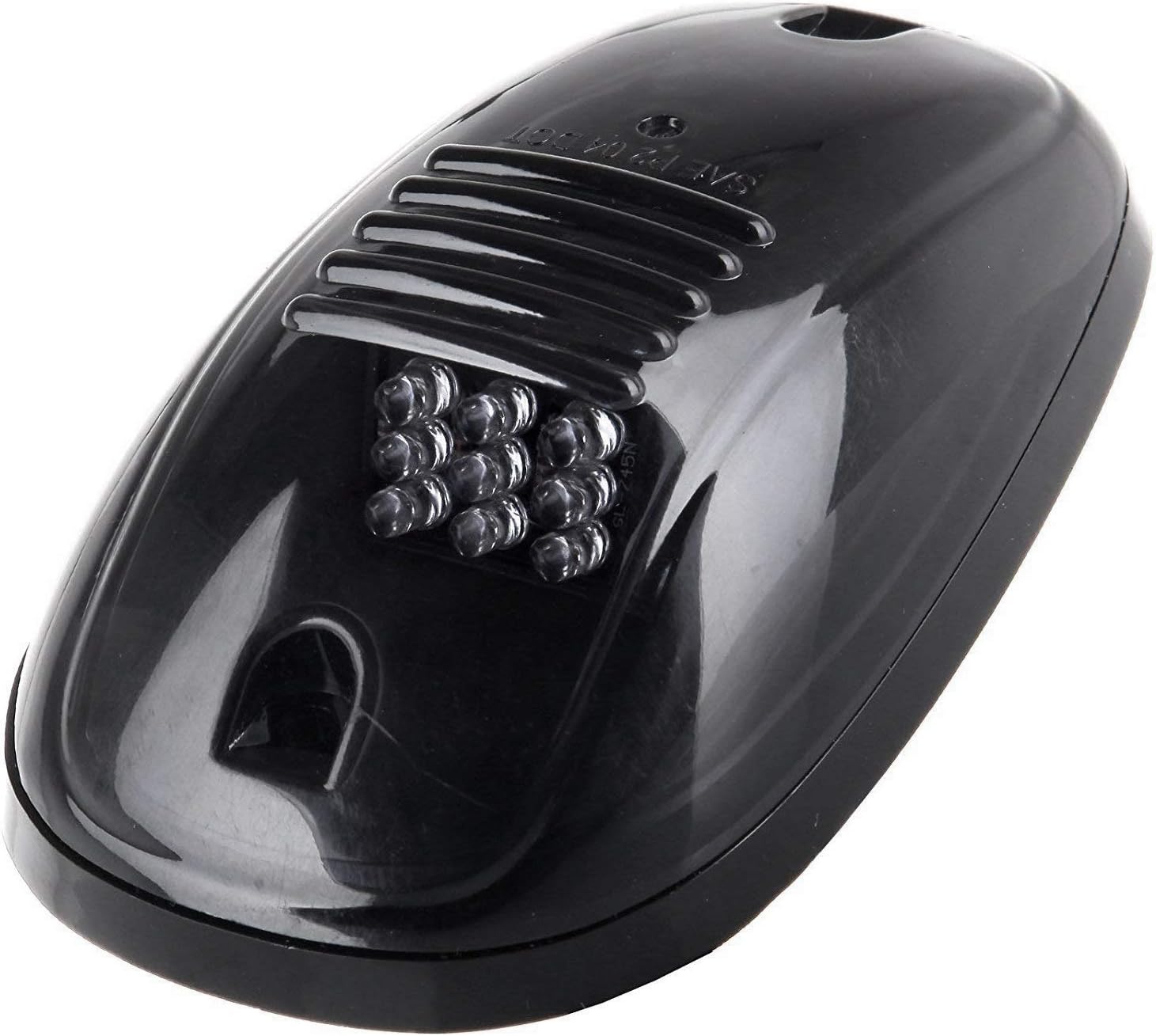 WOVELOT 5pcs Bld Lens Amber LED Cab Roof Marker Lights,Roof Top Lamp Clearance Running Light Replacement + T10 t for TruSUV For 2003-2018 1500/2500/3500/4500/5500