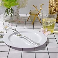 Vista 68 de I00000 60PCS Clear Gold Dessert Plates, Clear Plastic Plates with Gold Rim 7 Inch, Fancy Disposable Wedding Plate Heavy Duty for Thanksgiving