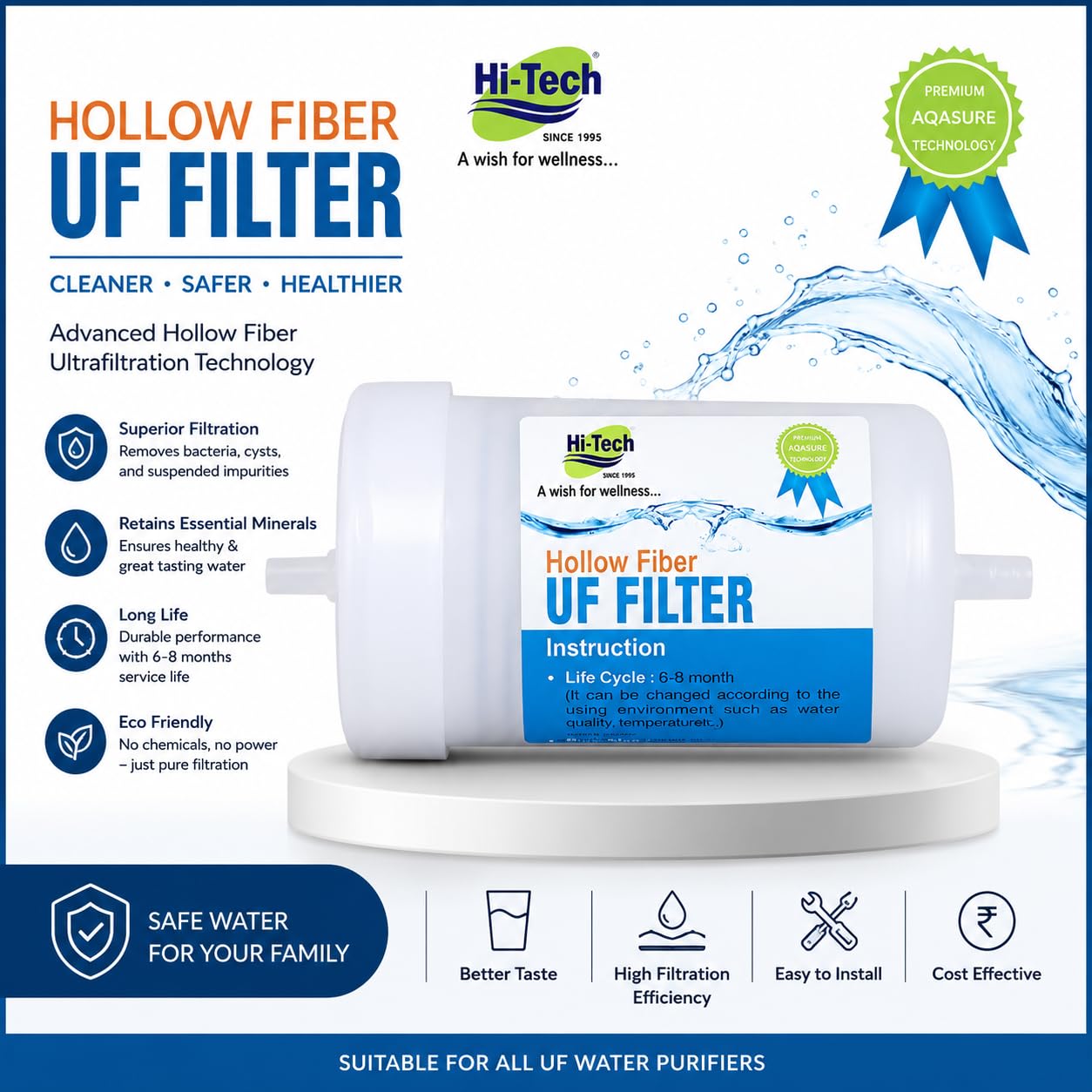 Hi-Tech UF Membrane Filter - Pure Water -2
