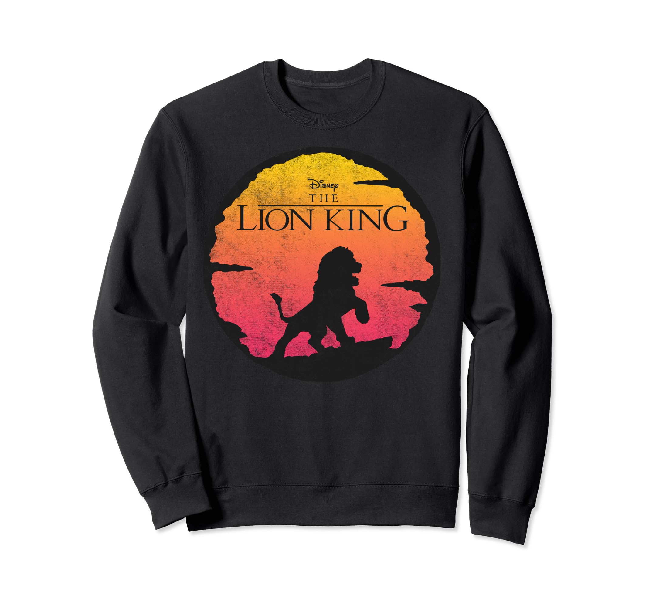 Disney Lion King Sunset Pride Rock Vintage Poster Sweatshirt