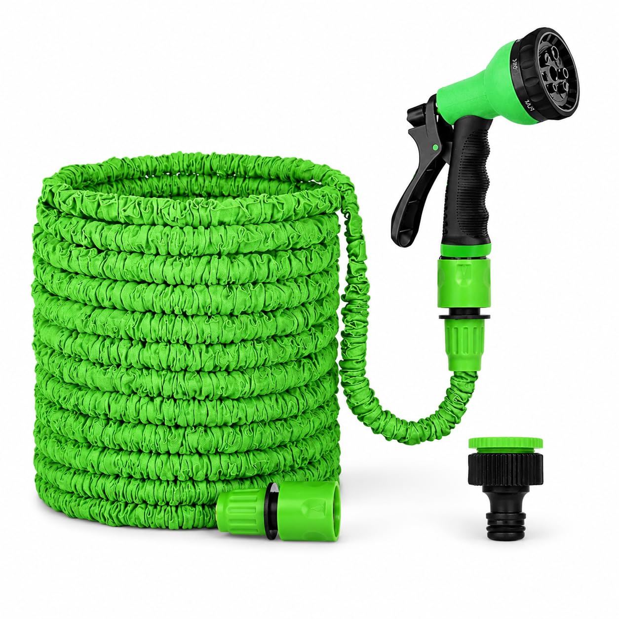 Expandable Garden Hose Pipe with Spray Gun – Heavy Duty Anti-Kink Flexible Water Hose Lightweight Retractable Magic Hose for Lawn, Patio & Car Wash – 50/100/150 ft with Multi-Mode Nozzle (Size: 50ft)