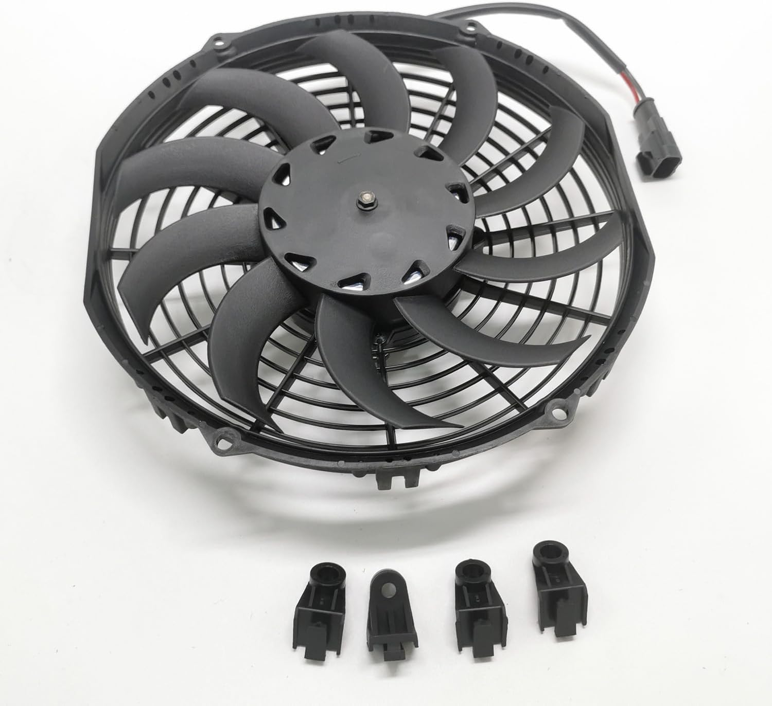 12V 10'' Radiator Fan 78-1185 78-1535 VA11-AP7/C-57A Compatible with Spal 30100435 for Thermo King V-100 V400 DSR V-200 V-300 V-500 Spectrum