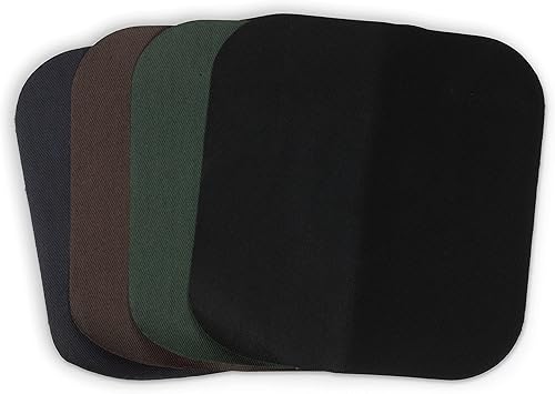 Miniatura 2 de Dritz Sarga, 5 x 5 pulgadas, 4 unidades, parches para planchar surtidos, colores oscuros