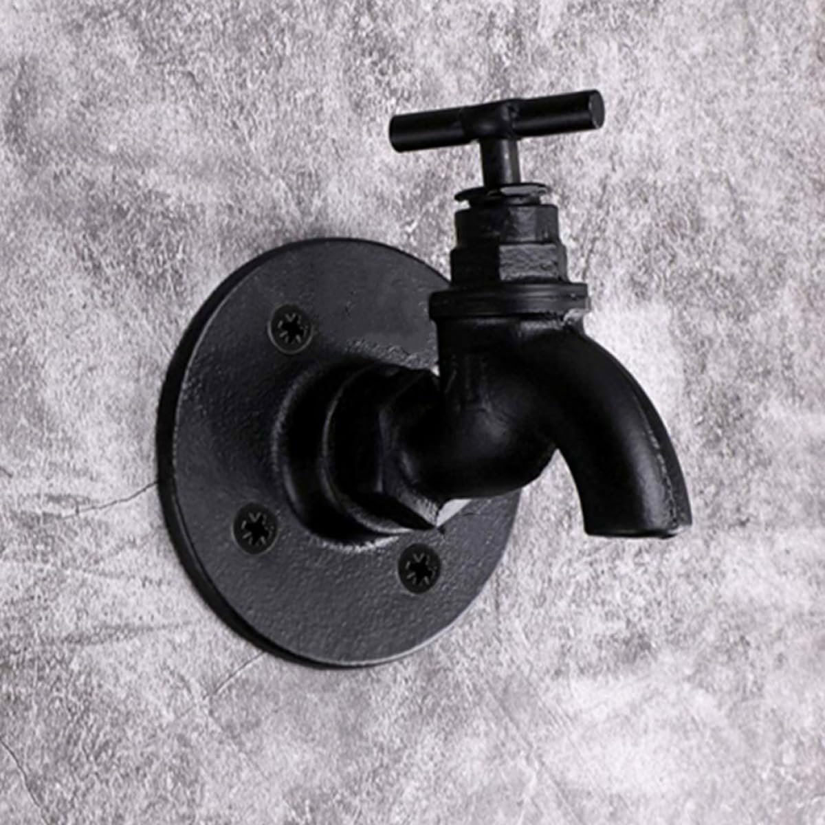 2 Stück Kreative Vintage Kleiderhaken aus Eisen Wasserhahn Design Wandmontage Küche Haushalt Organisator