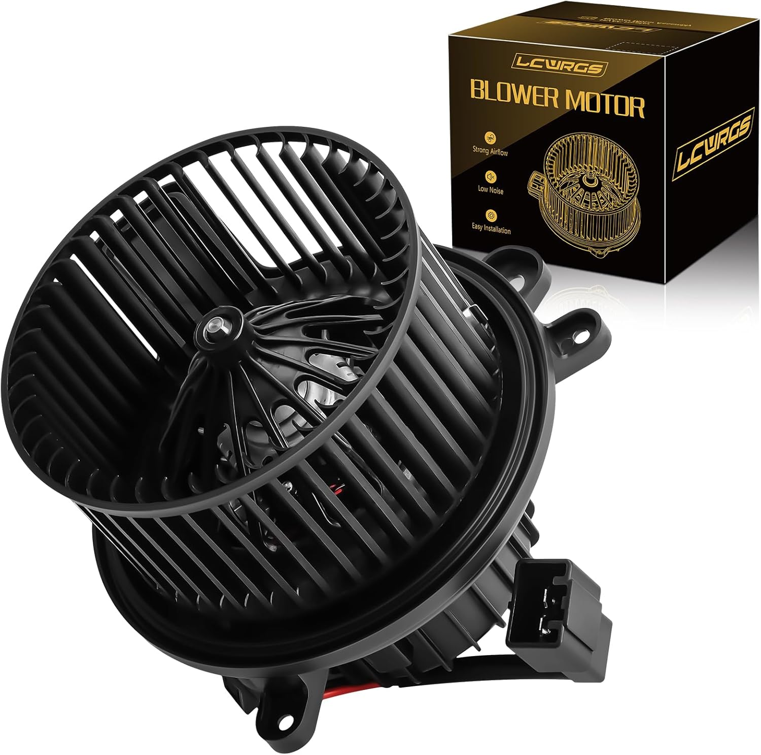 Rear AC Blower Motor with Fan for Buick Enclave Chevy Tahoe Traverse GMC Acadia Yukon Cadillac Escalade 2007 2008 2009 2010 2011 2012 2013 2014 2015 2016 2017 2018 2019 Heater Blower Motor 76977