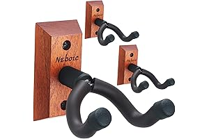 3 Pack Guitar Wall Mount, Wood Guitar Wall Hanger: The Epitome of Guitar Memorabilia
