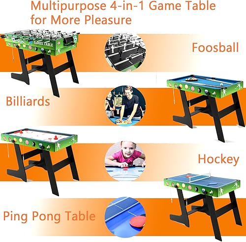 Miniatura 3 de Multi Game Table HLC 48 inch Multi Game Combination Table Set 4ft Game Table