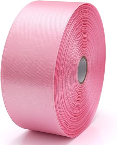 Miniatura 70 de Cinta de oro rosa de 1-1/2 pulgadas, para envolver regalos, 50 yardas, corona de fiesta de boda, costura, accesorios para el cabello, decoración